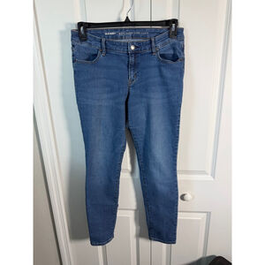Old Navy Blue Super Skinny Mid-Rise Jeans 12P